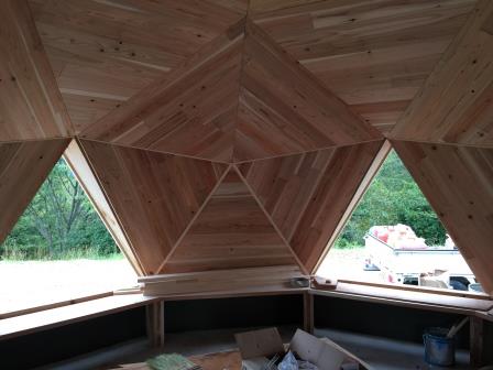clt木材でドームハウス建築