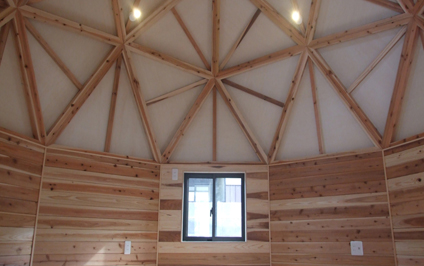 small dome house 内装